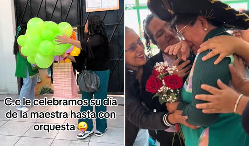 Docente fue sorprendida con fiesta y orquesta a poco del Día del Maestro en Perú