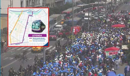 Manifestantes bloquean avenida Abancay en protesta por formalización minera