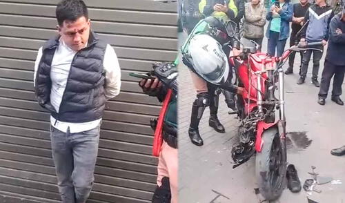 La agente que retuvo a delincuente, que robó celular cerca a jirón de la Unión, sufrió lesiones en la pierna derecha. Sujeto roba celular cerca a jirón de la Unión