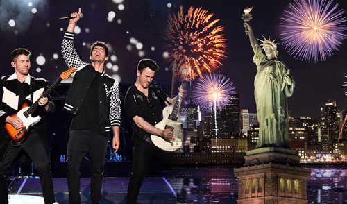 NBC transmitirá en vivo los fuegos artificiales del 4 de julio en Nueva York con los Jonas Brothers.