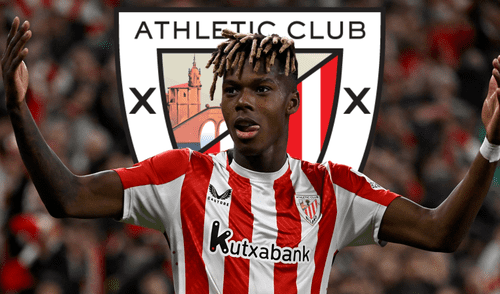 Nico Williams renueva con el Athletic Club. Foto: Composición LR/ AFP