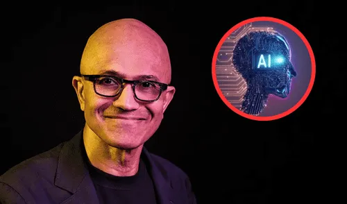 Satya Nadella, es un ingeniero de Estados Unidos y CEO de la empresa tecnológica. Foto: Forbes Perú/composción LR