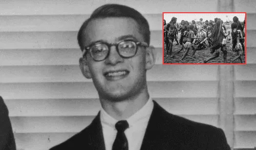 Michael Rockefeller, en su travesía por Nueva Guinea, sufrió la caída de su embarcación. Michael Rockefeller era un fotógrafo estadounidense que fue devorado por caníbales