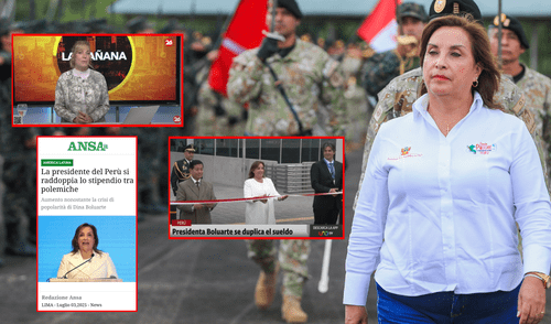 Prensa internacional se burla del aumento de sueldo de Dina Boluarte.