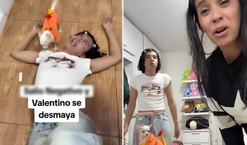 Valentino Palacios reacciona en TikTok al embarazo de su mamá
