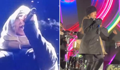 Corazón Serrano cambió los vestidos por abrigos en su show en Puno y Juliaca