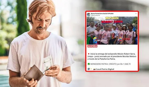 El Bono Robert Serra no es un bono mensual. Foto: composiciónLR/Patria Bono Robert Serra de julio 2025 CONFIRMADO: únicos beneficiarios y registro para cobrar siempre