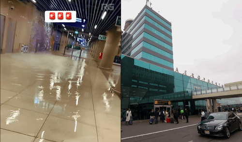 Usuarios reportan filtraciones de agua en nuevo Aeropuerto Jorge Chávez Usuarios reportan filtraciones de agua en nuevo Aeropuerto Jorge Chávez