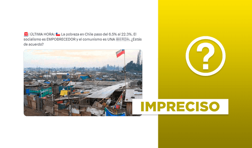 Resultado del censo es del 2022, pero con el reajuste en el sistema de medición de pobreza en Chile. Foto: composición LR/captura de pantalla Chile aumenta su pobreza hasta el 22.3%