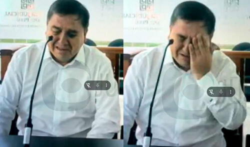 Sujeto que estrelló su auto contra El Charrúa llora