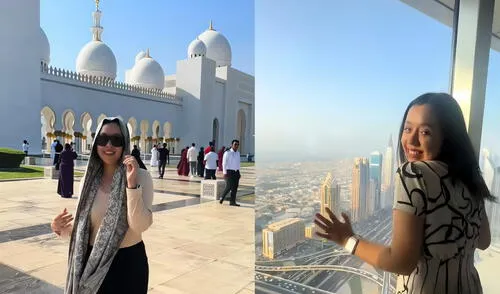Comida por $3, transporte por $1 y hoteles desde 91 soles: así es Dubái con bajo presupuesto, según la peruana Yasire Abigail. Foto: Composición LR/ @yasire_abigail Comida por $3, transporte por $1 y hoteles desde 91 soles: así es Dubái con bajo presupuesto, según la peruana Yasire Abigail. Foto: Composición LR/ @yasire_abigail