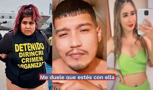 Los chats entre el 'Monstruo' y Liseth Cruz evidencian que tenían constantes peleas por la presencia de la nueva pareja del criminal. Foto: Composición LR