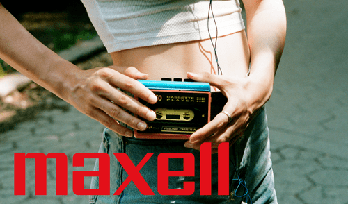 Maxell revive el cassette. Foto: Composición LR