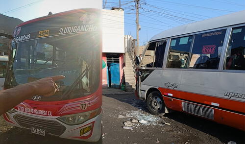 Balacera en San Juan de Lurigancho tras ataque a buses de la Línea 49 deja un herido.