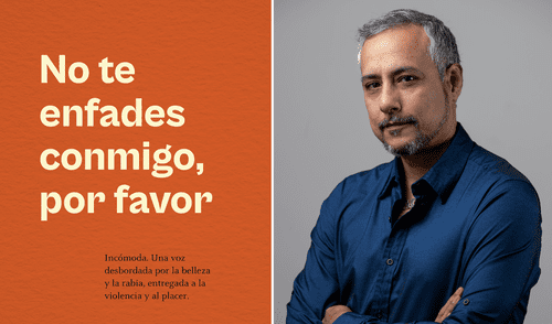 Rafael García-Godos y la portada de su novela. Foto: composición LR