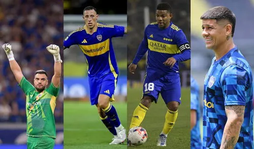 Boca mantiene a Rojo, Romero, Fabra y Lema en el plantel mientras espera ofertas para negociar sus salidas. Foto: Composición LR/ AFP