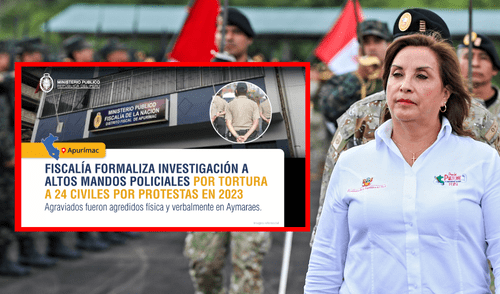 Fiscalía formaliza investigación a altos mandos policiales por protestas en 2023. Foto: composición LR Fiscalía formaliza investigación a altos mandos policiales por protestas en 2023.