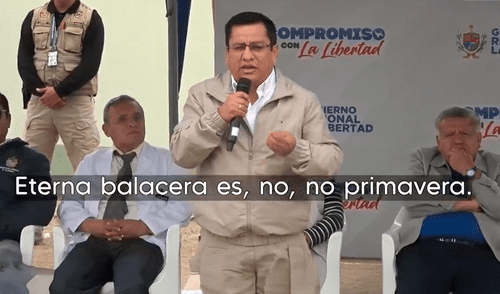 El hecho ocurrió durante el acto oficial de entrega de terreno para la ampliación del hospital Belén. Foto: captura de pantalla. APP