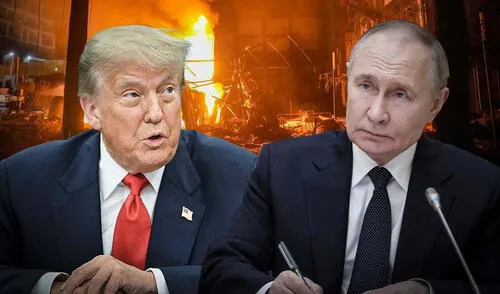 El presidente de EE. UU., Donald Trump, anunció que está preparando sanciones contra Rusia en respuesta a los continuos ataques en Ucrania. Foto: composición LR/AFP El presidente de EE. UU., Donald Trump, anunció que está preparando sanciones contra Rusia en respuesta a los continuos ataques en Ucrania. Foto: composición LR/AFP