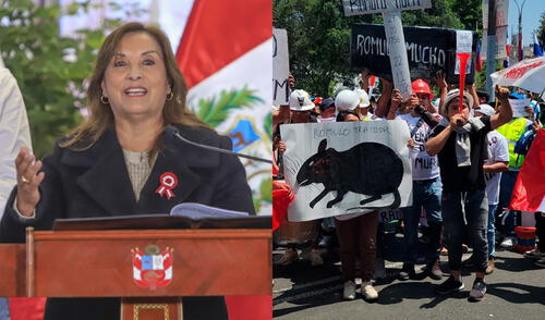 Durante un evento oficial, la mandataria precisó que ahora ya no son los jóvenes quienes salen a marchar, sino los mineros informales. Foto: Presidencia Dina Boluarte