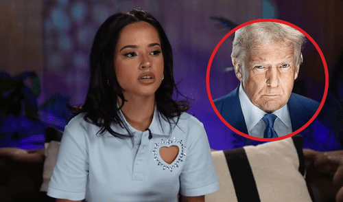 Becky G critica las políticas migratorias de Donald Trump. Foto: EFE & France 24