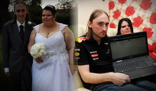 Debbi Wood es conocida como 'la mujer más celosa del mundo' debido a las pruebas y condiciones que le da a su esposo, Steve. Foto: Composición LR Debbi Wood es conocida como 'la mujer más celosa del mundo' debido a las pruebas y condiciones que le da a su esposo, Steve. Foto: Composición LR