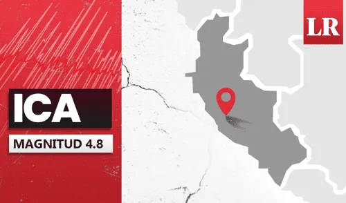Sismo de magnitud 4.8 sacude Ica. Foto: Composición LR Sismo de magnitud 4.8 sacude Ica.