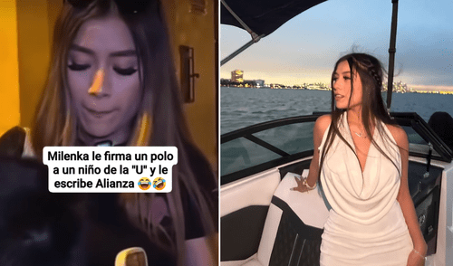 Milenka Nolasco protagonizó un divertido momento en vía pública.