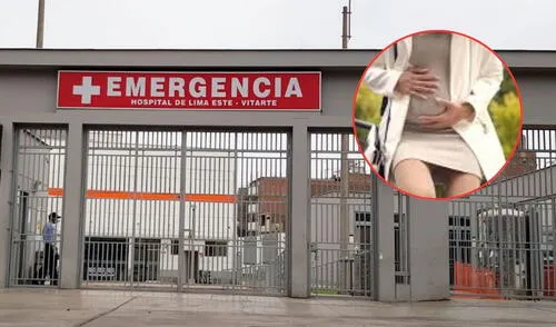 Hombre denuncia presunta negligencia médica en hospital de Ate, por no querer atender a su esposa en labor de parto.