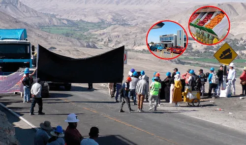 Bloqueo de carretera en Arequipa perjudica a comerciantes de frutas y transportistas en Tacna: Foto: Composición LR /Mirelia Quispe, La República /Liz Ferrer, La República