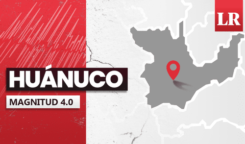Sismo de magnitud 4.0 sacude Huánuco.