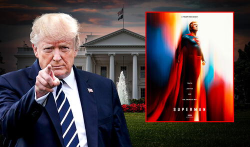 La Casa Blanca comparte imagen de Donald Trump como "Superman" en Estados Unidos. Imagen de Donald Trump como Superman por inteligencia artificial compartida por la Casa Blanca en Estados Unidos.