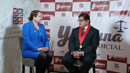 Entrevista con adelanto y análisis brindo el presidente de la Corte de Lambayeque. Fuente: Difusión. Entrevista con adelanto y análisis brindo el presidente de la Corte de Lambayeque
