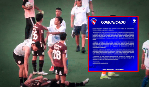 Los jugadores de Universitario y CNI se enfrentaron en el Estadio Max Augustín. Foto: composición LR/DyJ Sports CNI arremete contra Universitario y denuncia a árbitro por expulsar 7 jugadores tras pelea campal en Liga 3