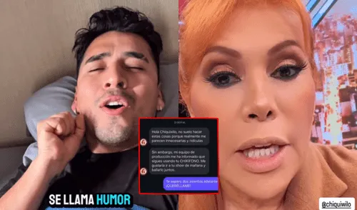 El youtuber le pidió a Magaly que entendiera el humor de internet. Foto: Composición LR/Instagram El youtuber le pidió a Magaly que entendiera el humor de internet