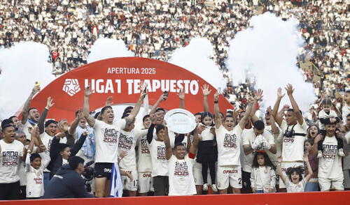 Universitario de Deportes se consagró campeón del Apertura 2025. Foto: Sebastián Blanco / Lr Universitario de Deportes se consagró campeón del Apertura 2025.