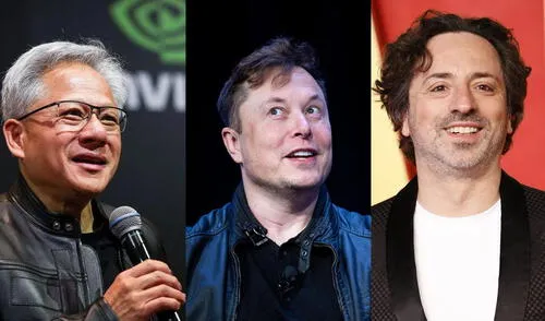 Estos tres empresarios lideran la lista de empresarios inmigrantes en Estados Unidos, publicado por Forbes. Foto: Composición LR/ AFP Estos tres empresarios lideran la lista de empresarios inmigrantes en Estados Unidos, publicado por Forbes. Foto: Composición LR/ AFP