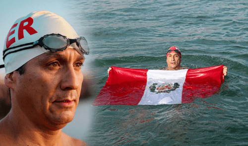 Eduardo Collasos es el primero peruano en completar el desafío de los Siete Mares. Eduardo Collasos, siete mares, natación