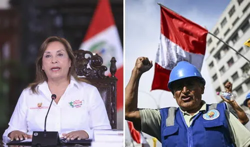 Dina Boluarte descartó diálogo con mineros ilegales y los responsabilizó por los fallecidos en las recientes protestas. . Foto: composición LR