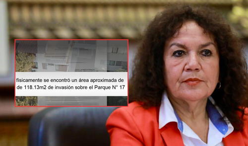 María Acuña se habría apropiado de parte del espacio público