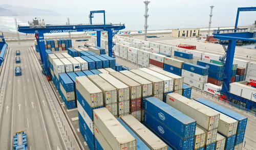 Megapuerto de Chancay inició oficialmente operaciones comerciales en junio tras un periodo de pruebas.