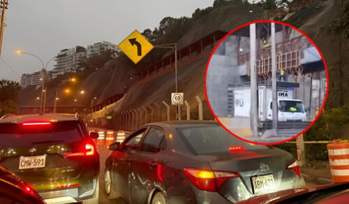 Tráfico en la Costa Verde desde las primeras horas del 14 de julio. Foto: Composición LR Tráfico en la Costa Verde desde las primeras horas del 14 de julio. Foto: Composición LR