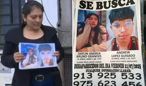 Padres de familia buscan a pareja adolescente que desapareció hace tres días en VES.