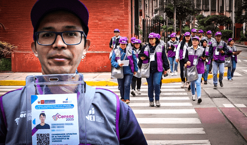 Los censistas deberán portar un chaleco morado del INEI, gorra del mismo color y un fotocheck que los identifique. Foto: Gerson Cardoso/LR
