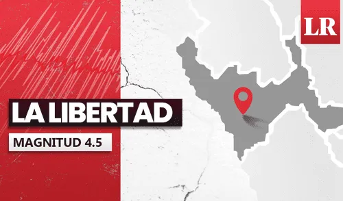Sismo de magnitud 4.5 sacude La Libertad. Foto: Composición LR Sismo de magnitud 4.5 sacude La Libertad.