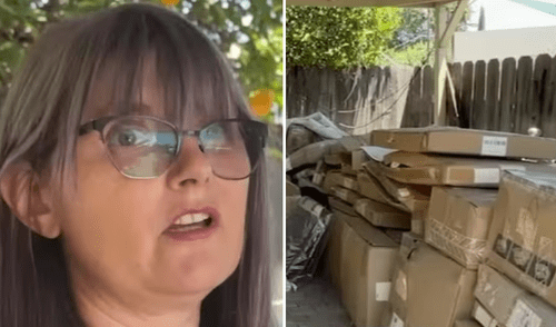 Una mujer de California recibió cientos de paquetes.
