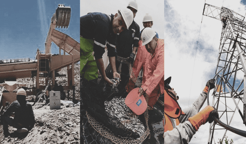 Minería, pesca y telecomunicaciones cayeron en mayo y restaron cerca de un punto al crecimiento del PBI nacional. Foto: composición LR/Andina Minería, pesca y telecomunicaciones cayeron en mayo y restaron cerca de un punto al crecimiento del PBI nacional.