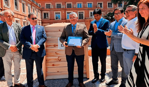 En Madrid, el Minam recibió un equipo de implementos especializados. En Madrid, el Minam recibió un equipo de implementos especializados. Foto: Gob.pe