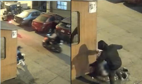 Brutal agresión a vigilante en Ate Vitarte Brutal agresión a vigilante en Ate Vitarte