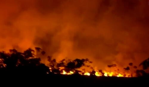 Se registra fuerte incendio en Manantay, Pucallpa. Foto: Canal N Se registra fuerte incendio en Manantay, Pucallpa. Foto: Canal N